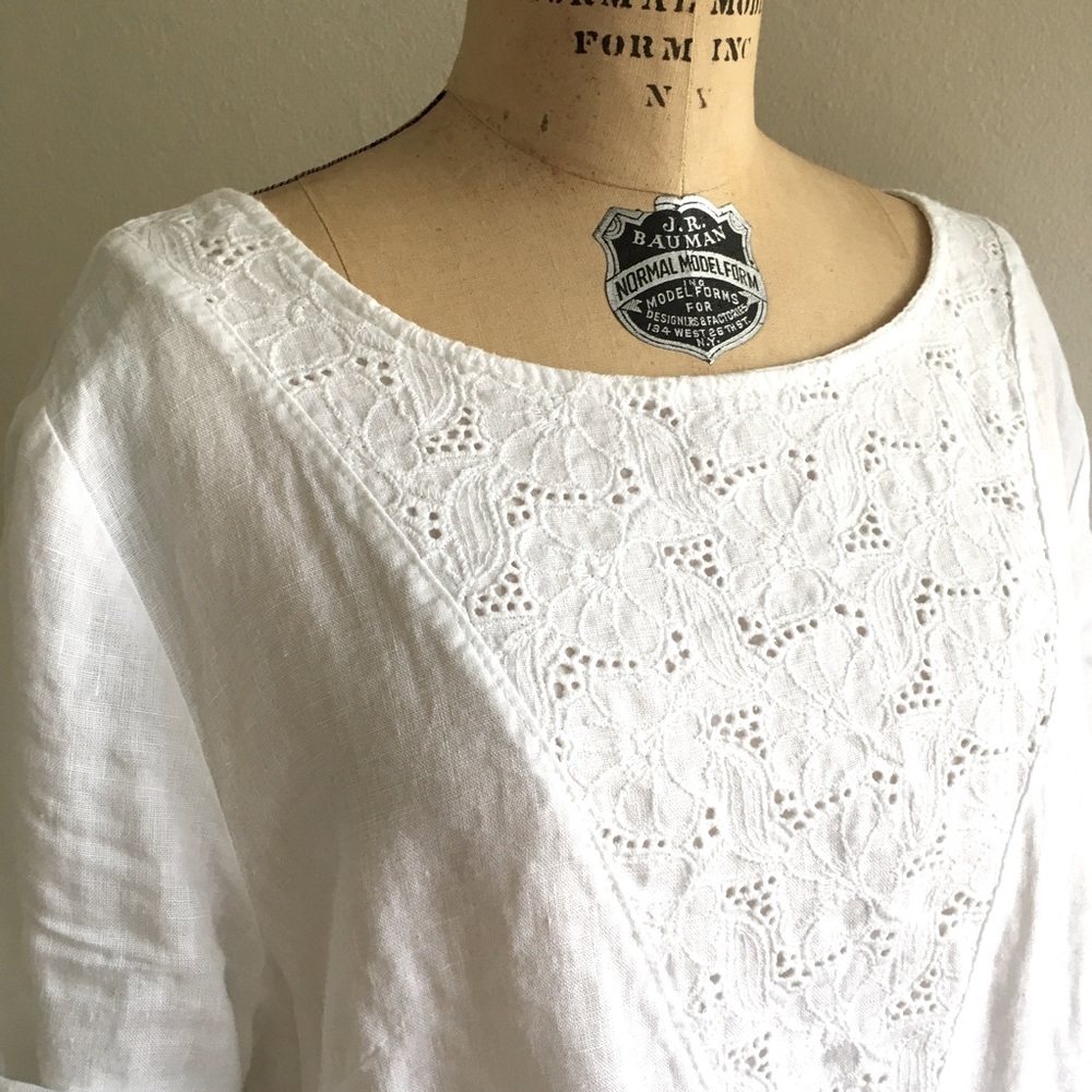 Lina Tomei Linen Blouse - Made in Italy